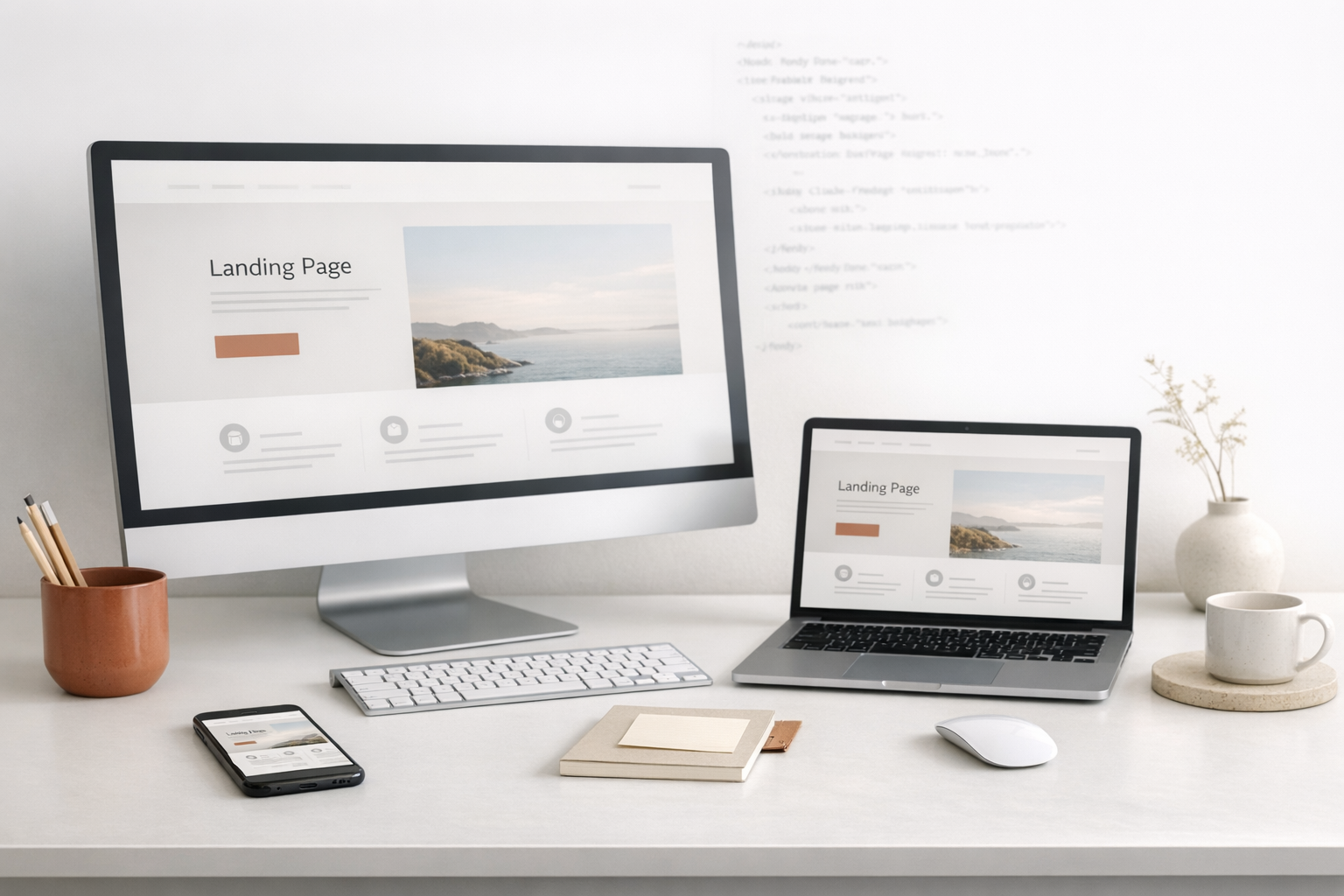 Webentwicklung für moderne Webseiten und Landingpages
